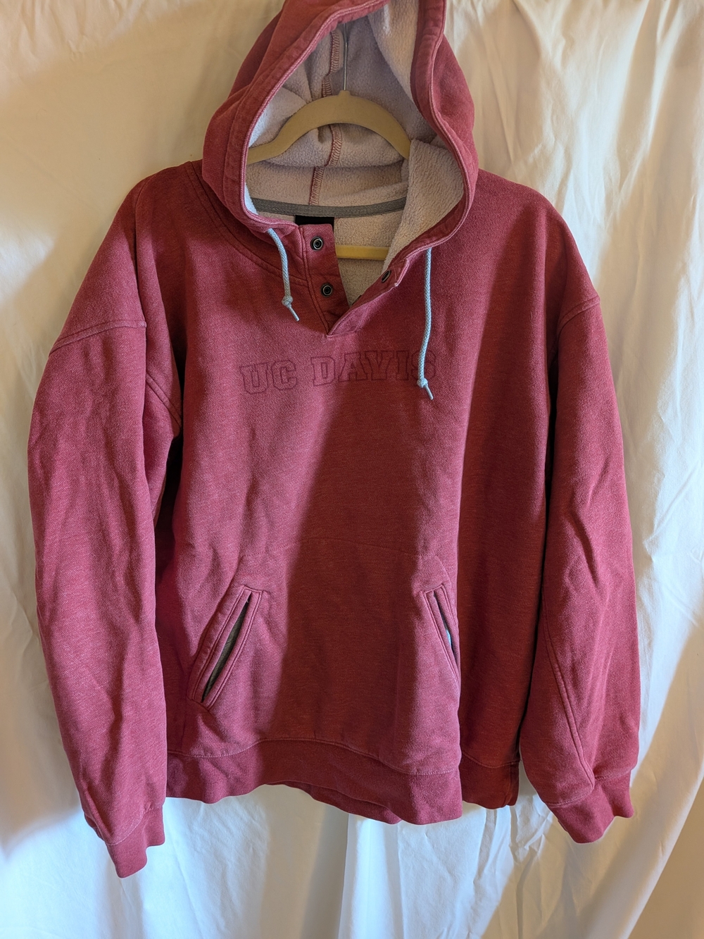 Gear For Sports Men's Dusty Red Hooded Pullover UC Davis